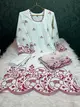 Laser Cut Premium Cotton 3-Piece Suit with Kota Dupatta