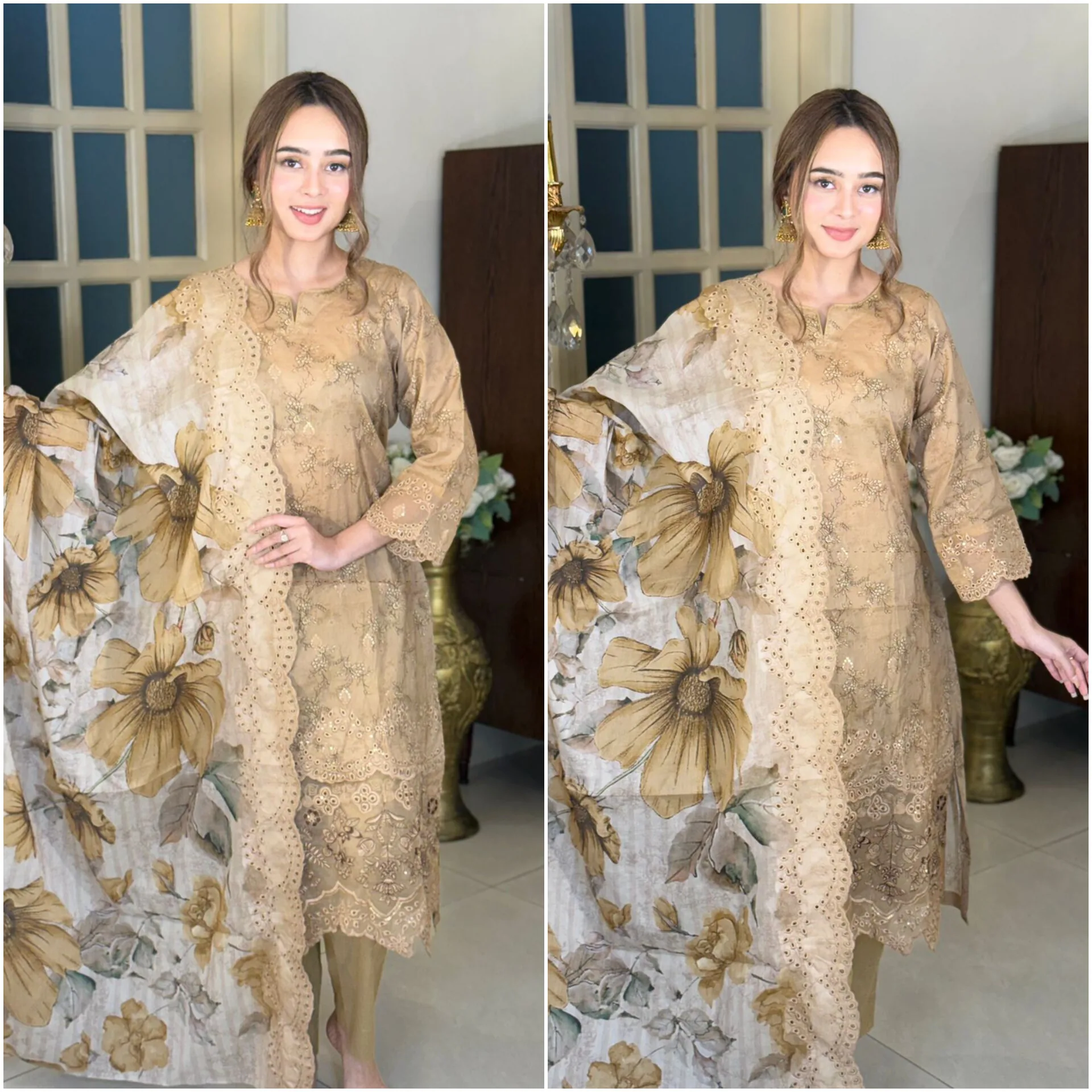 Noor's Premium Cotton Three Piece Suit image 5